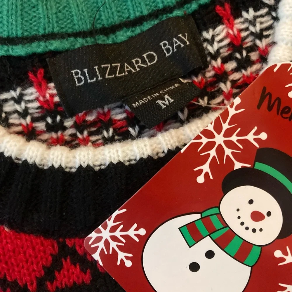 NWT Santa Claus Weight Lifting gift box Jump Ugly Christmas Sweater - Picture 4 of 4